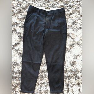 Zara Men's Black Button Fly Trousers